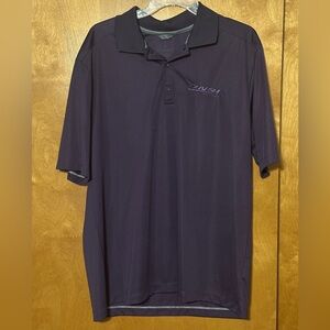 Purple BNSF Railway polo shirt